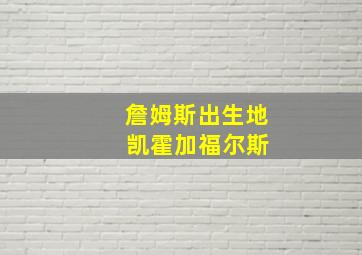 詹姆斯出生地 凯霍加福尔斯